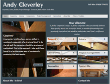 Tablet Screenshot of andycleverley.com